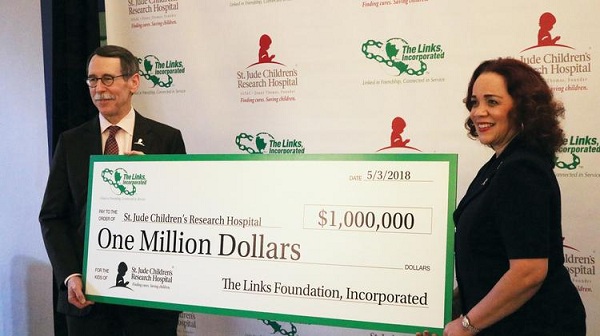 The Links, Incorporated Presents Million-dollar Grant To St. Jude’s Hospital 