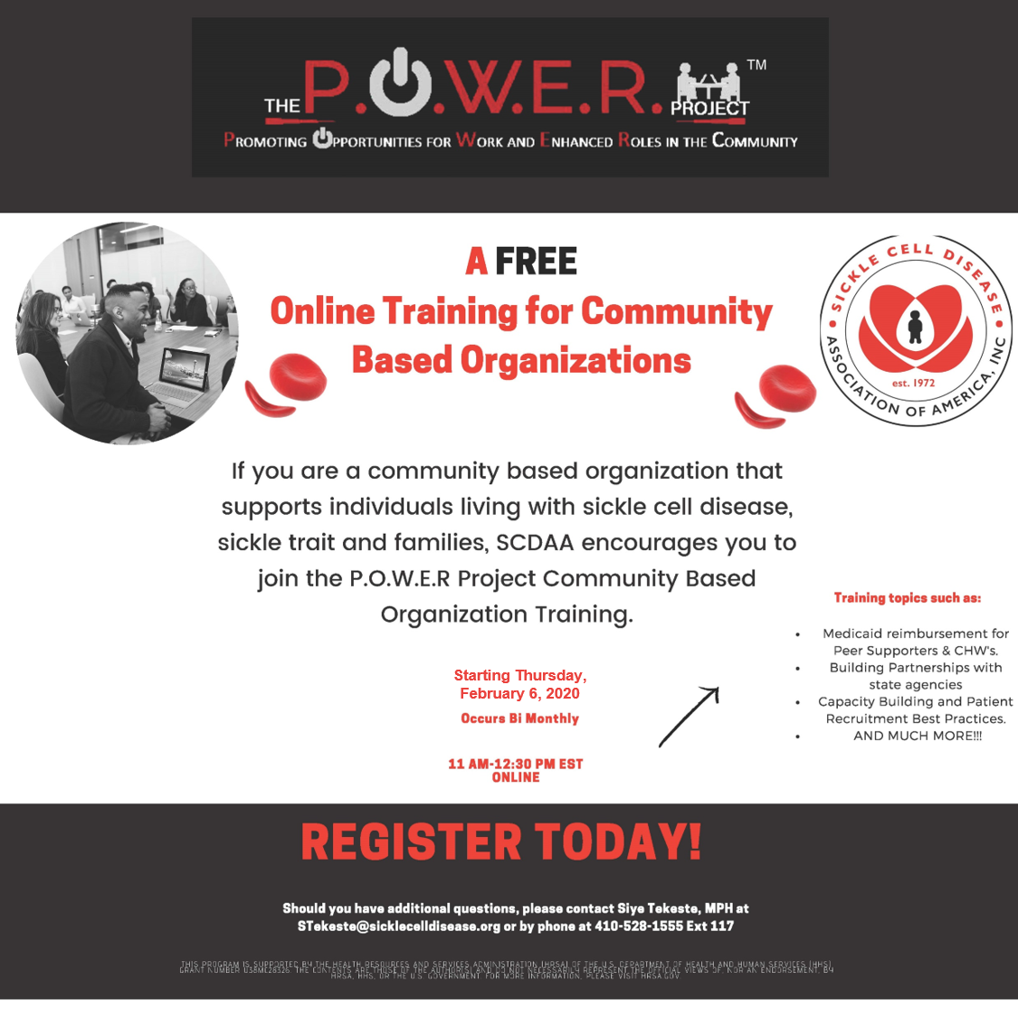 P.O.W.E.R. Community Based Organization Training 