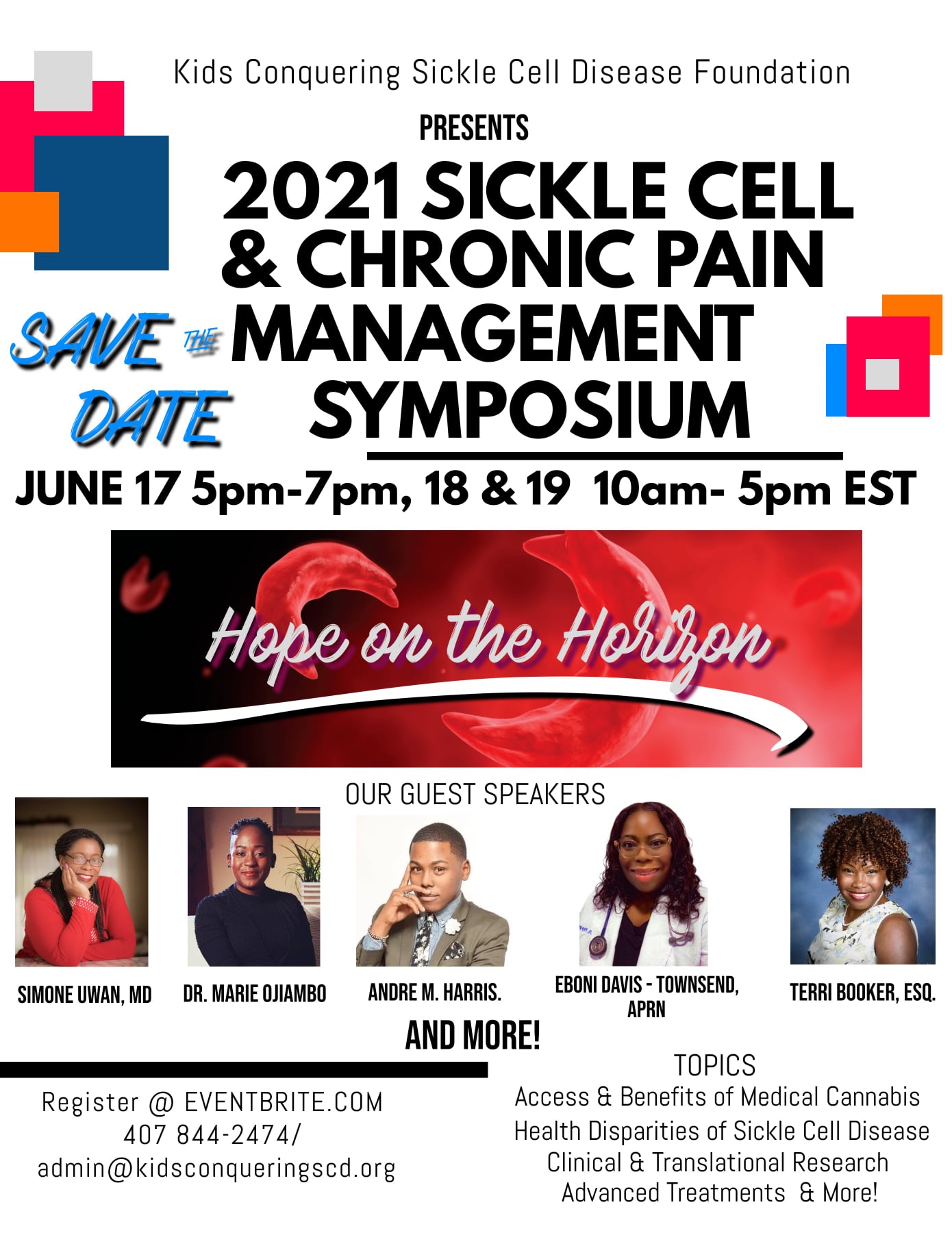 Sickle Cell & Chronic Pain Management Symposium By Kids Conquering Sickle Cell Disease Foundation 