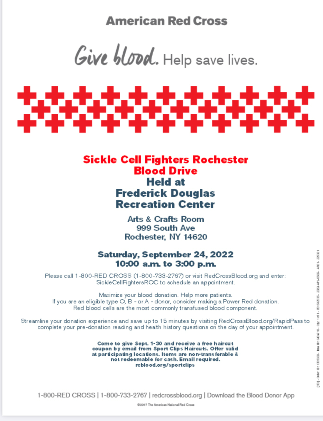 Sickle Cell Fighters Rochester Blood Drive 